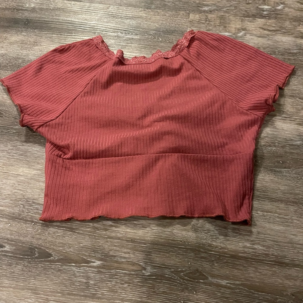 Pink-ish color crop top
